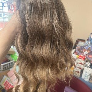 Natural Brown Ombre Wavy Hair Extension